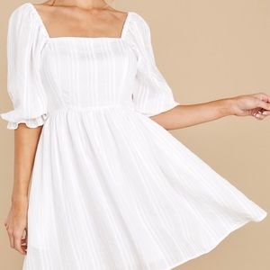 Puff sleeve mini dress